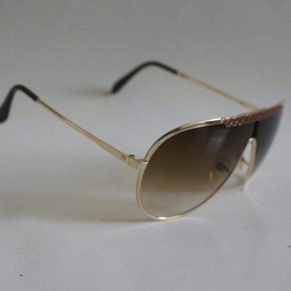 NWT True Vintage 90's Snake Skin topbar Retro Aviator w/Gradient lens Sunglasses - Picture 5 of 11